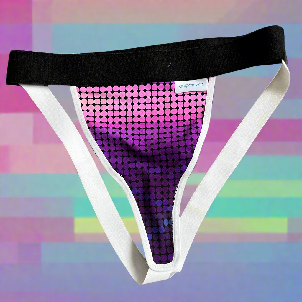 Flat front jockstrap binary