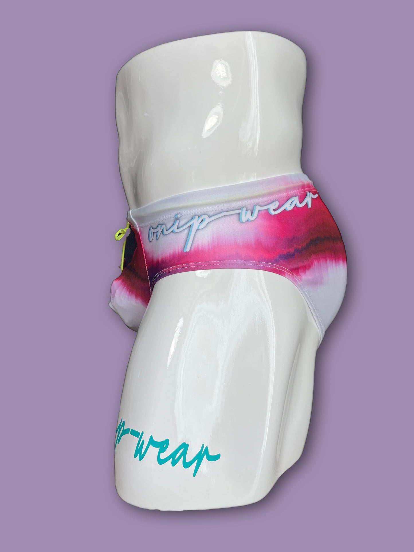 Pink Water White Swimwear Briefs- Swimsuit Bikini