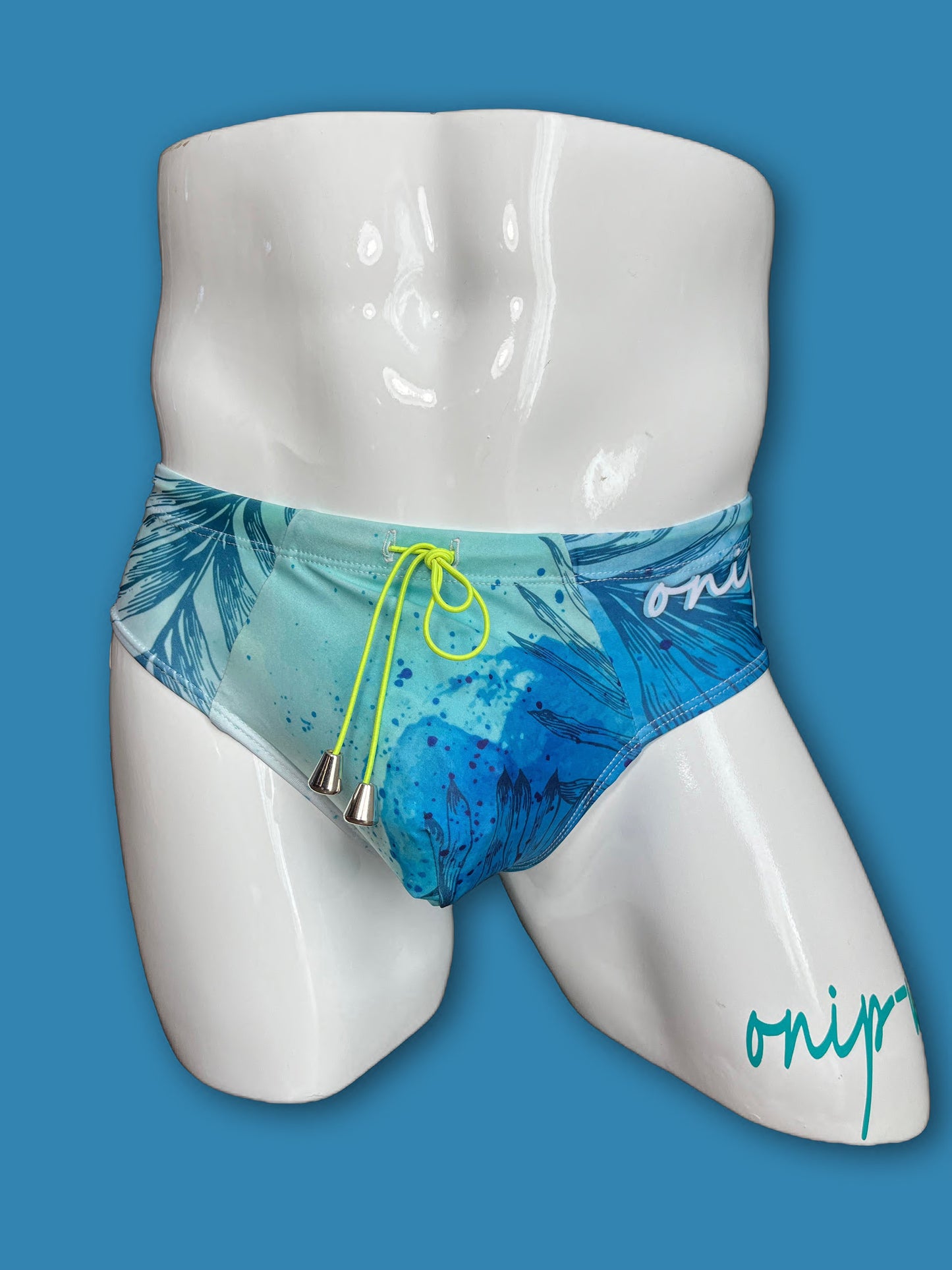 Teal Palms Swimwear Briefs - Swimsuit Bikini style