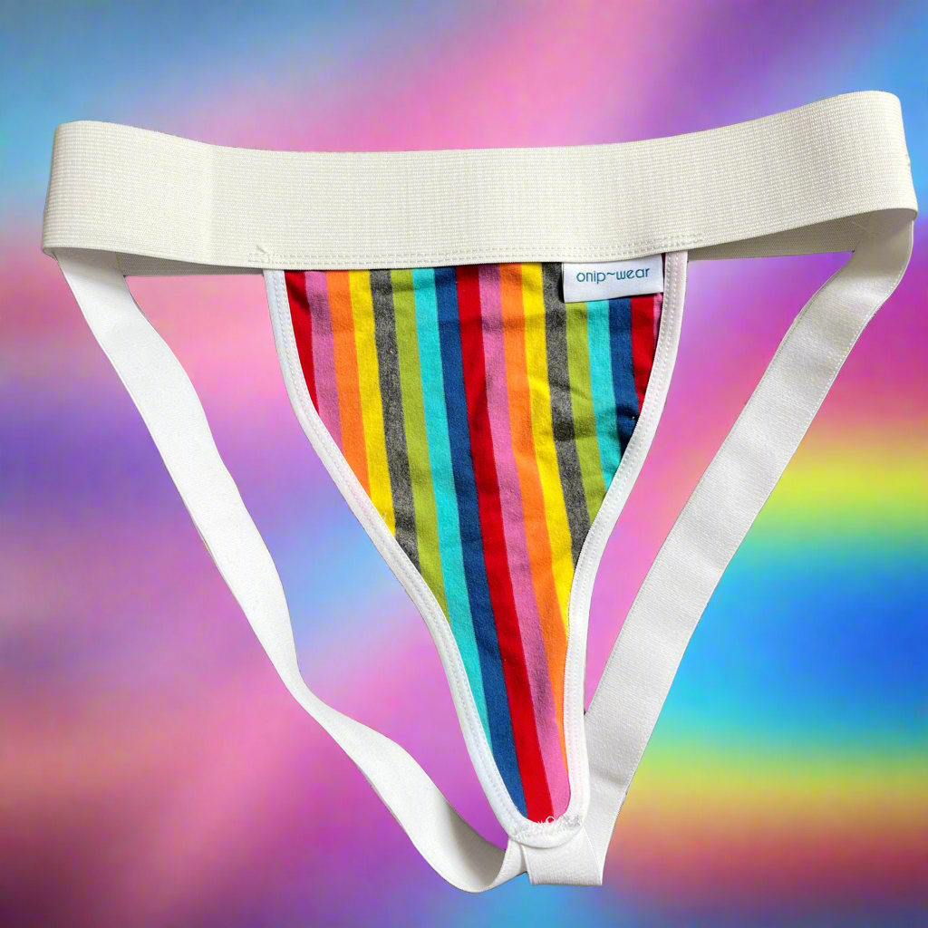 Flat Front Jockstraps- Stripes - Trans Masculine - Non-Binary Underwear