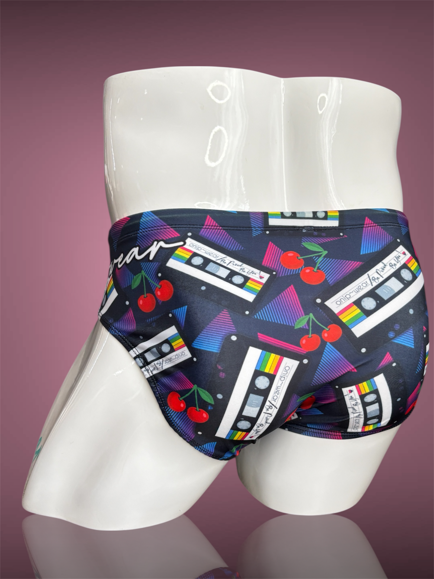 80s Tape Swimwear Briefs - Swimsuit Bikini style - Men bathing suit