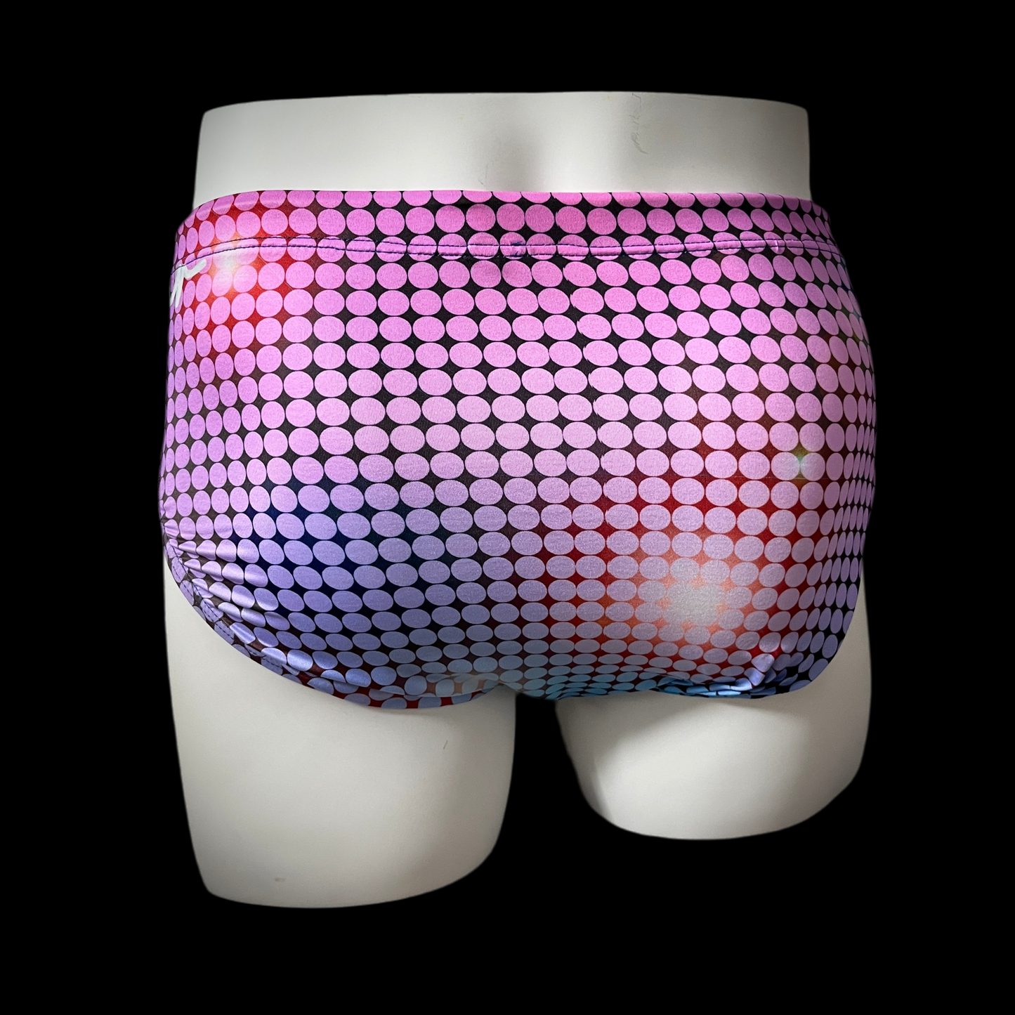 80s disco ball theme swimwear briefs - Swimsuit Bikini Briefs style - Men bathing suit
