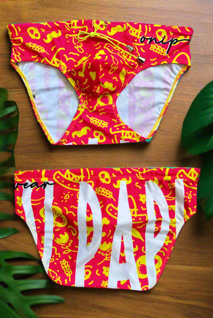 Si Papi Pink Swimwear Briefs - Swimsuit Bikini style