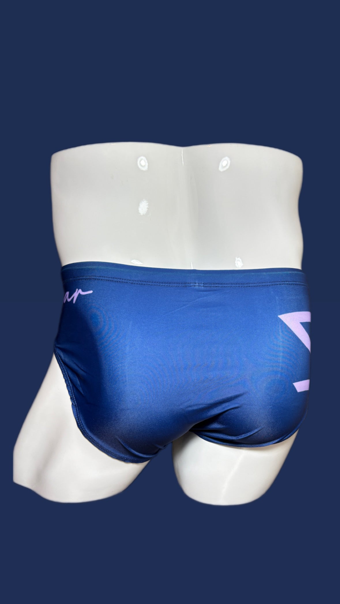 Classic Navy with lilac accent swimsuit by Onip-wear