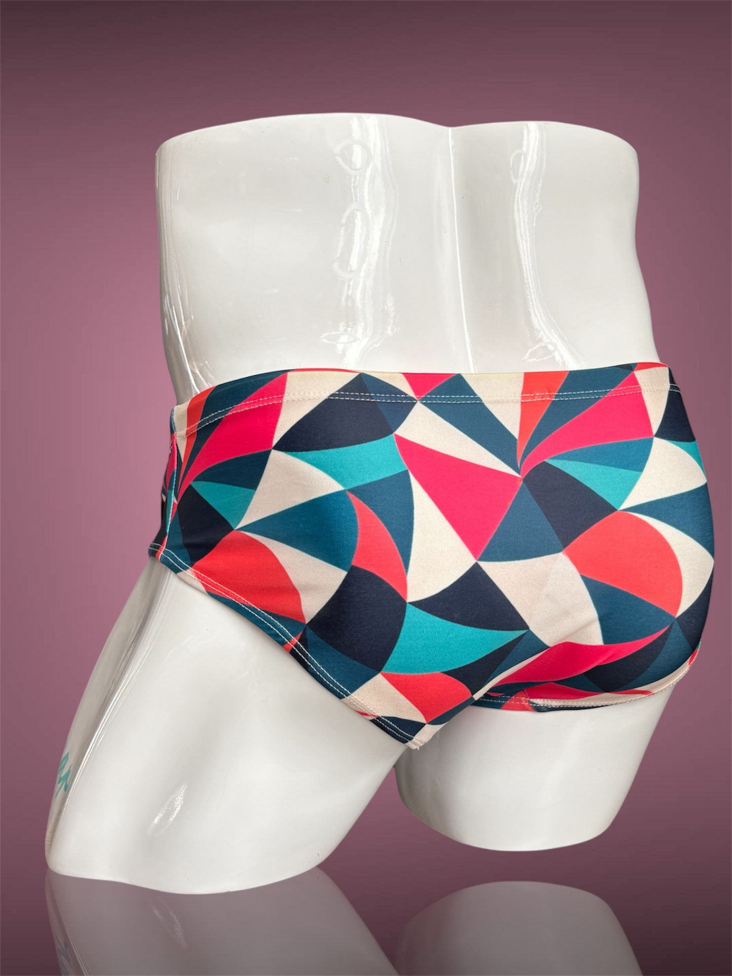 Flamingo Rivera Pink Swimwear Briefs - Swimsuit Flat Front style - Men bathing suit