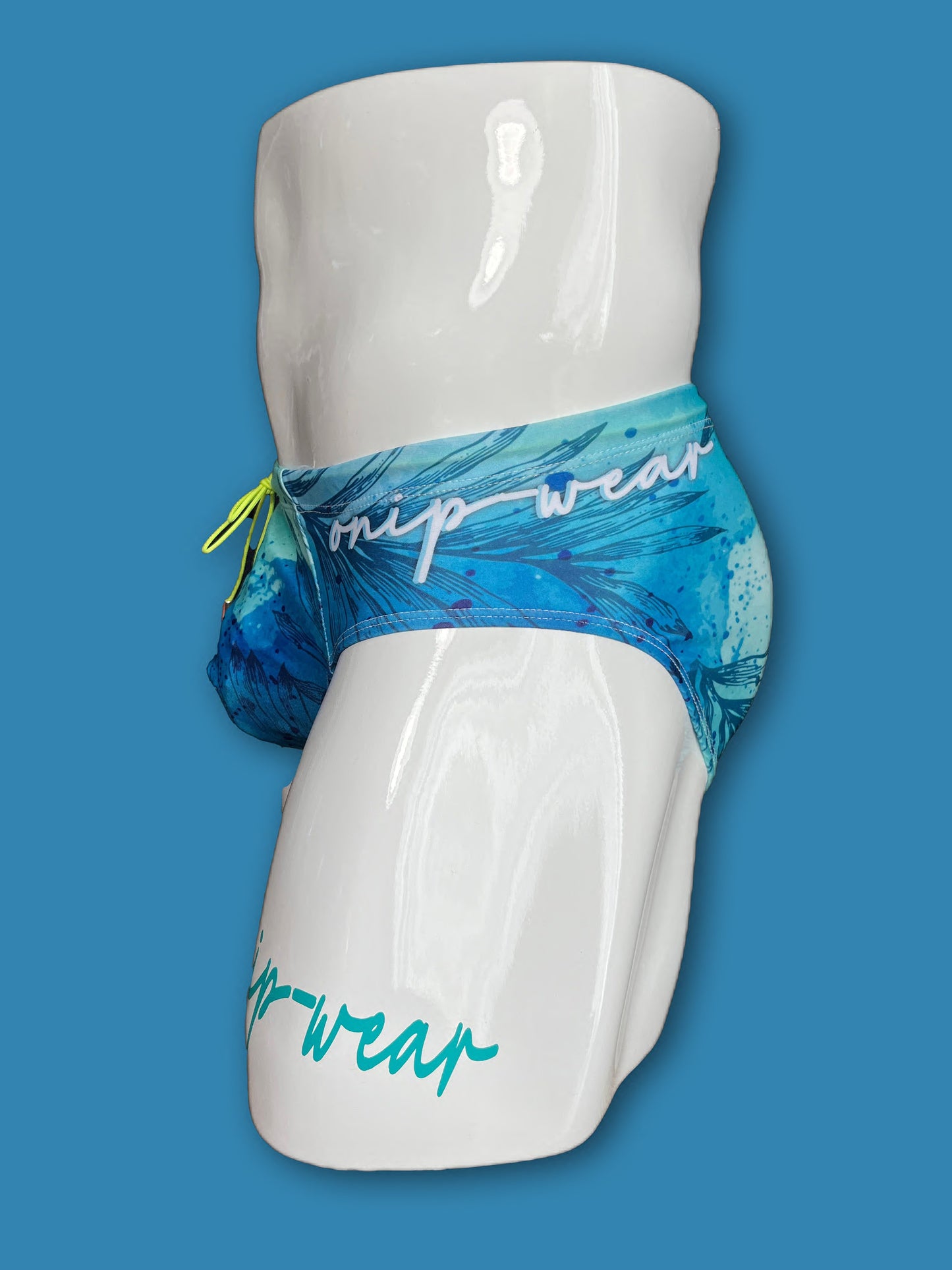 Teal Palms Swimwear Briefs - Swimsuit Bikini style