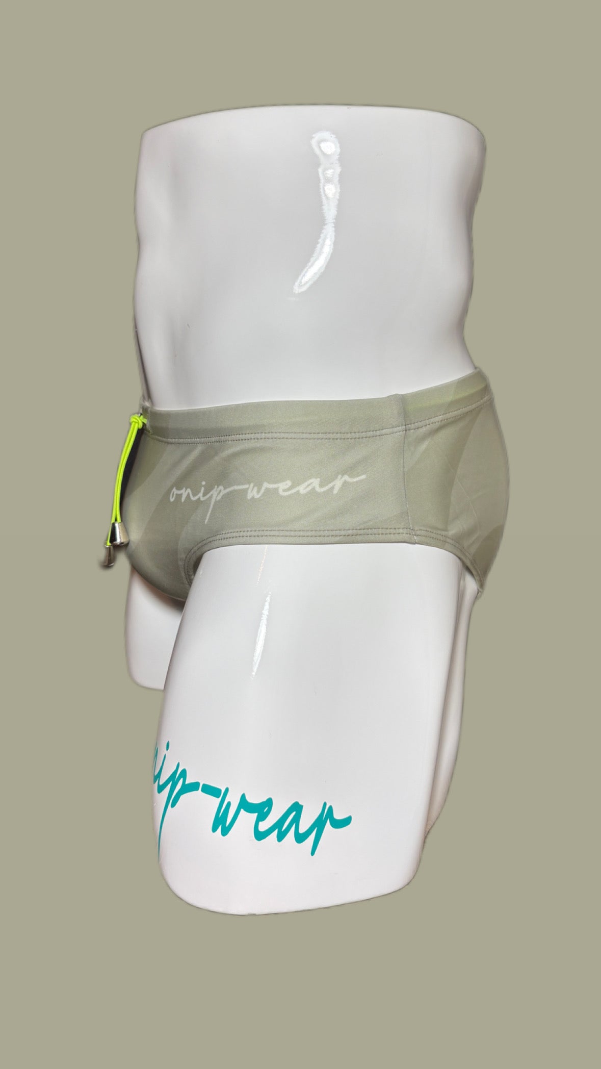 beige wave swim briefs