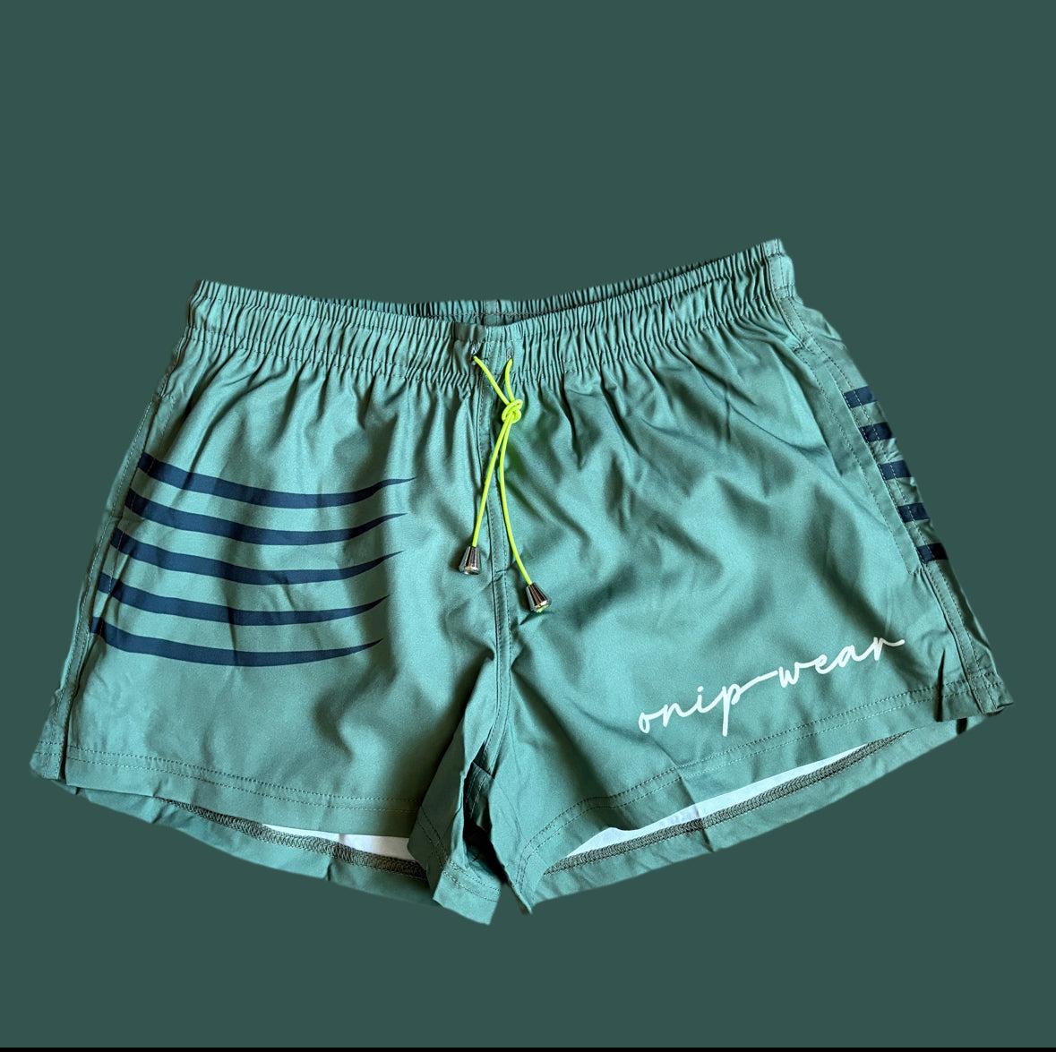 Green swim shorts men