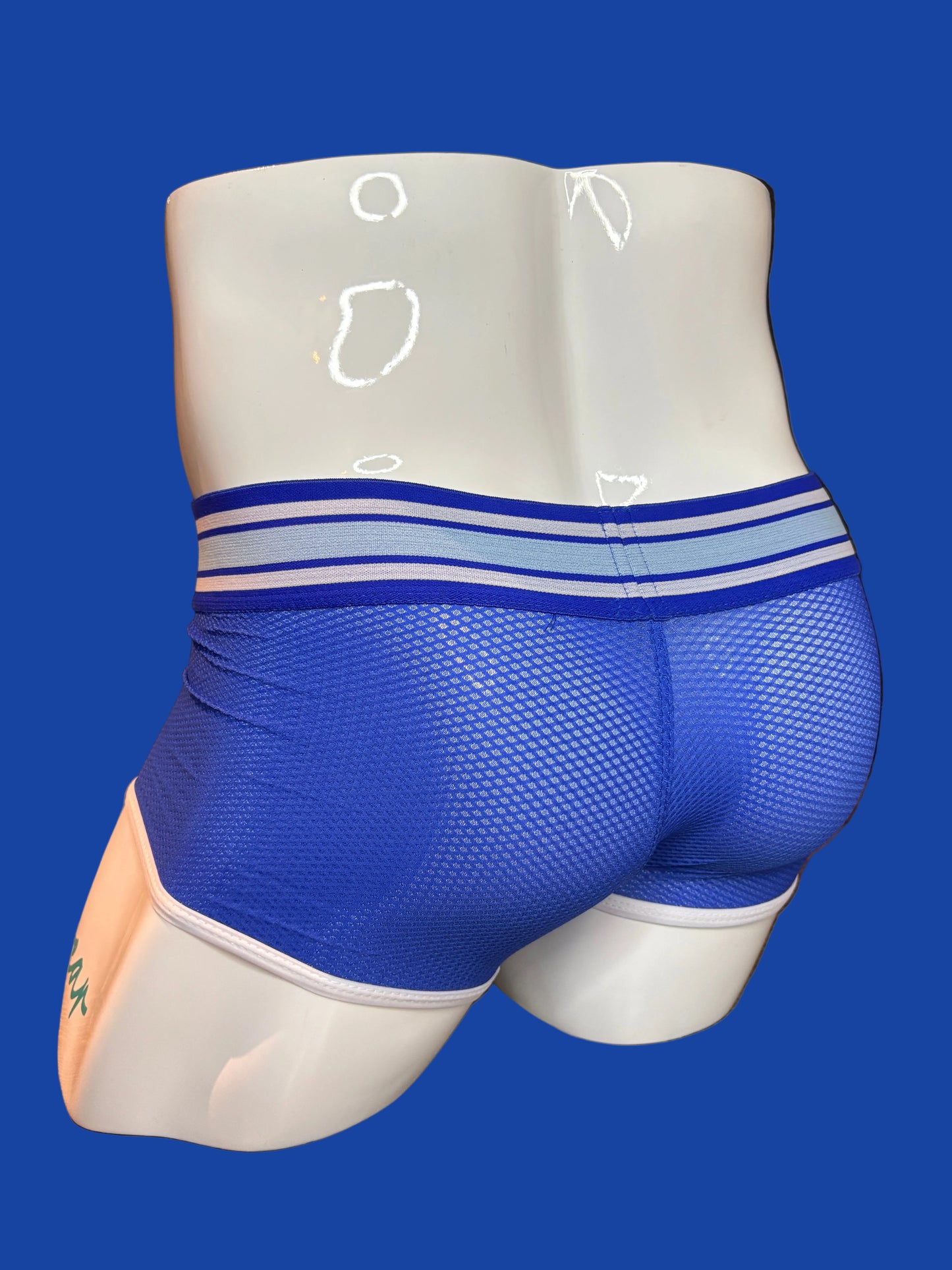 Blue Boxer Brief - Be Proud.Be You. Boxer Brief Men Mesh pouch Underwear. Men Underwear