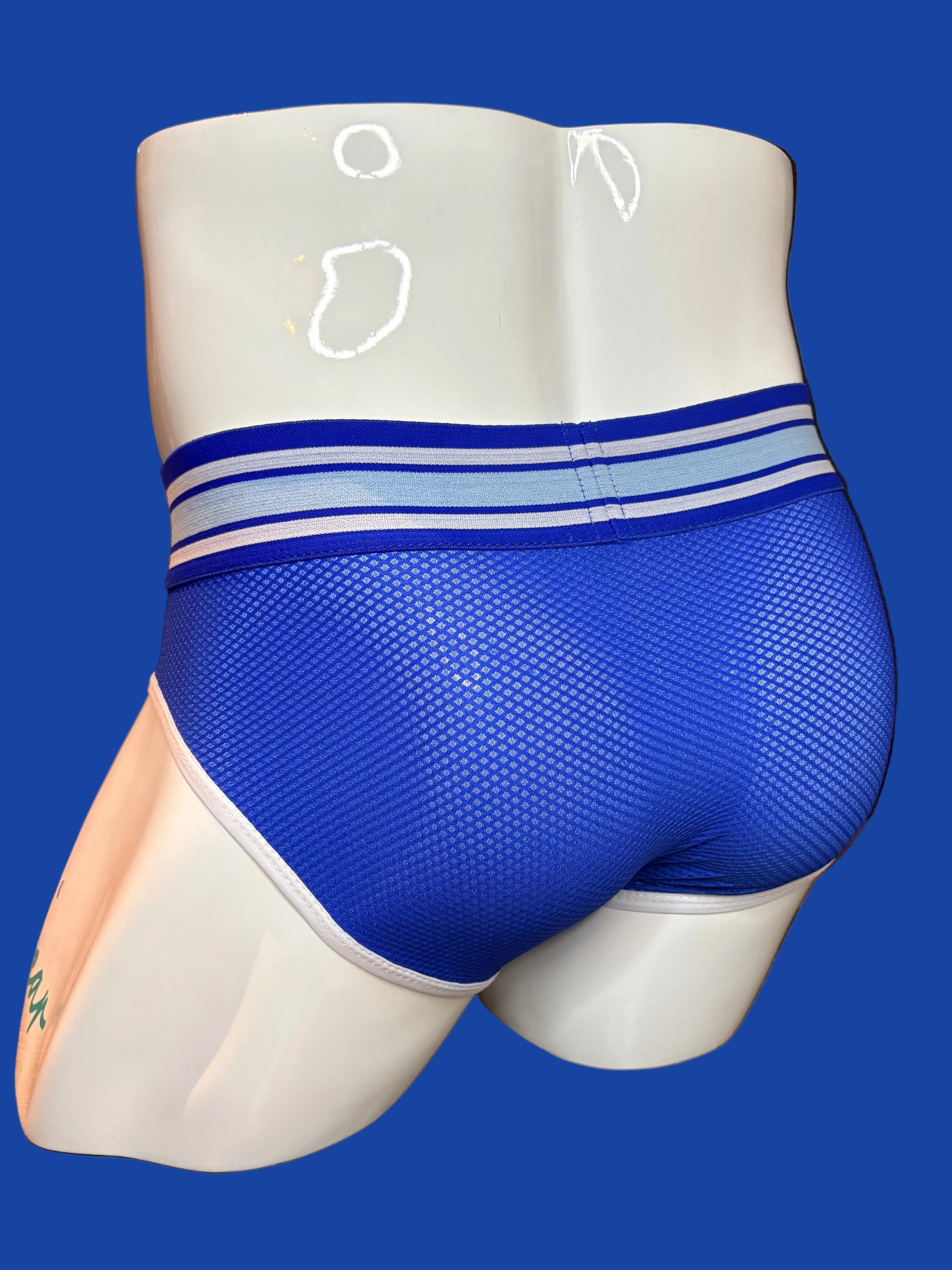 Blue Brief - Be Proud.Be You. Brief Men Mesh pouch Underwear. Men Underwear