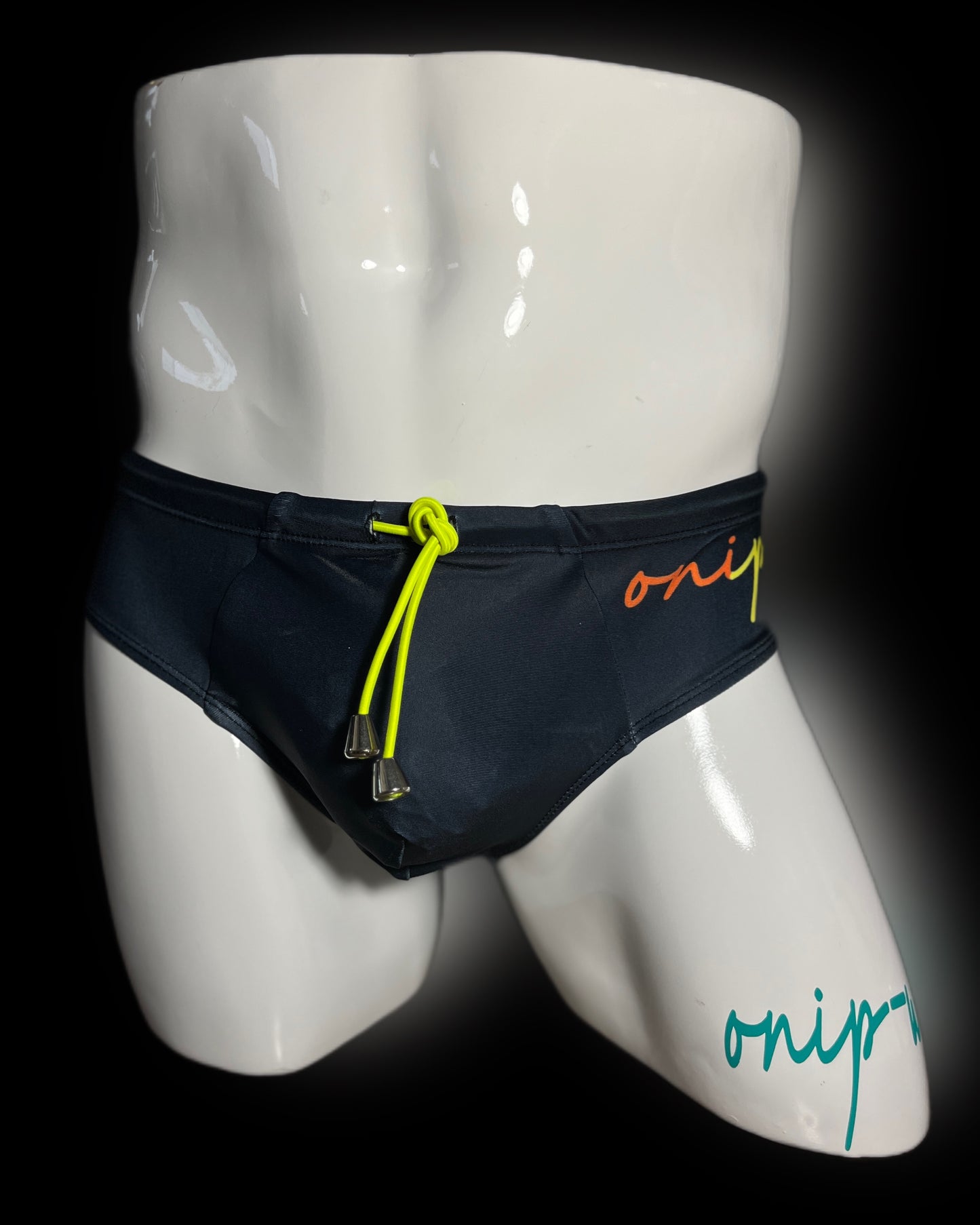 Bear Pride Lips Black Swimwear Briefs- Swimsuit Bikini Style - Men Bathing Suit | Onip-Wear