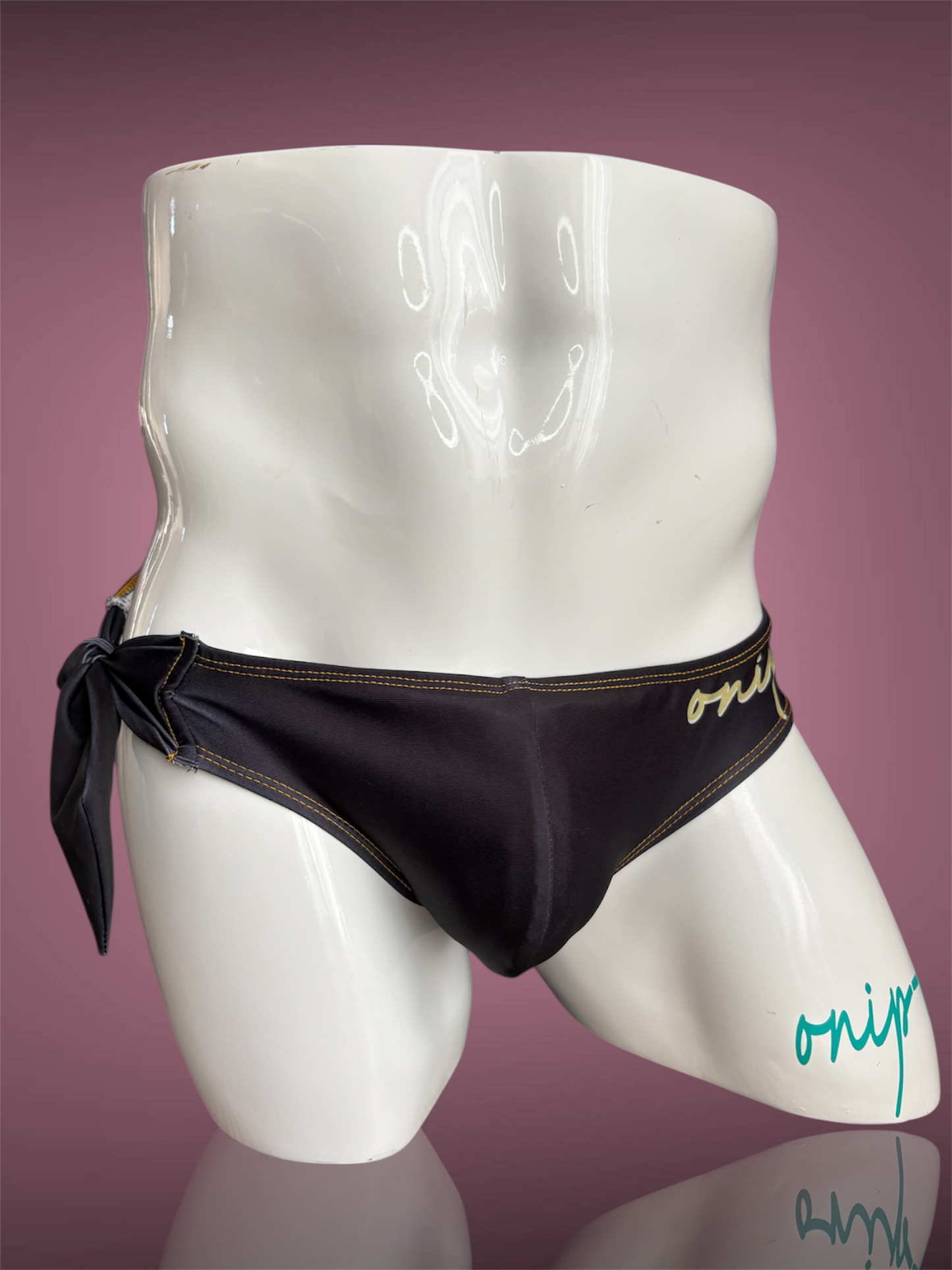 Black Tie Swimwear Briefs - Swimsuit Bikini style - Men bathing suit