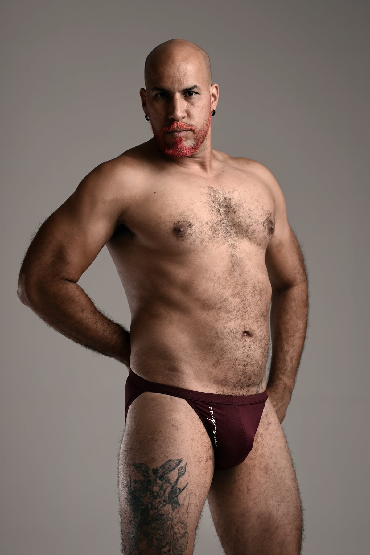 Burgundy Blue Bikini Briefs. Briefs Men Underwear. Men Underwear