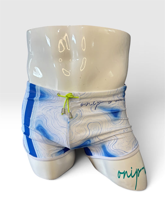 Topo Stripe Swimwear Shorts - Swimsuit Square Cut style - Men bathing suit