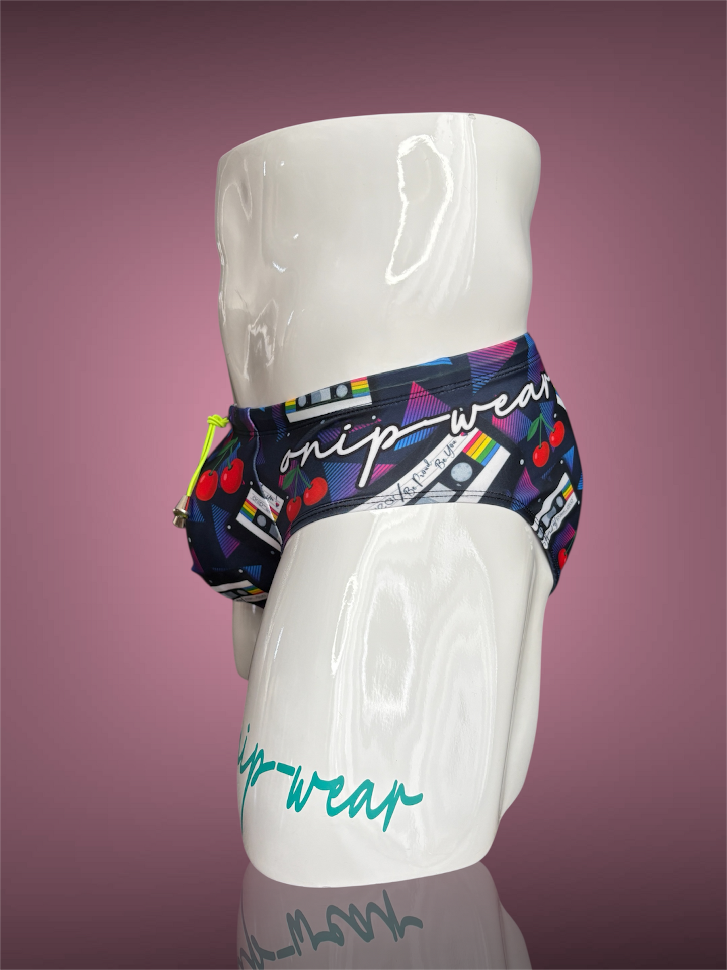 80s Tape Swimwear Briefs - Swimsuit Bikini style - Men bathing suit