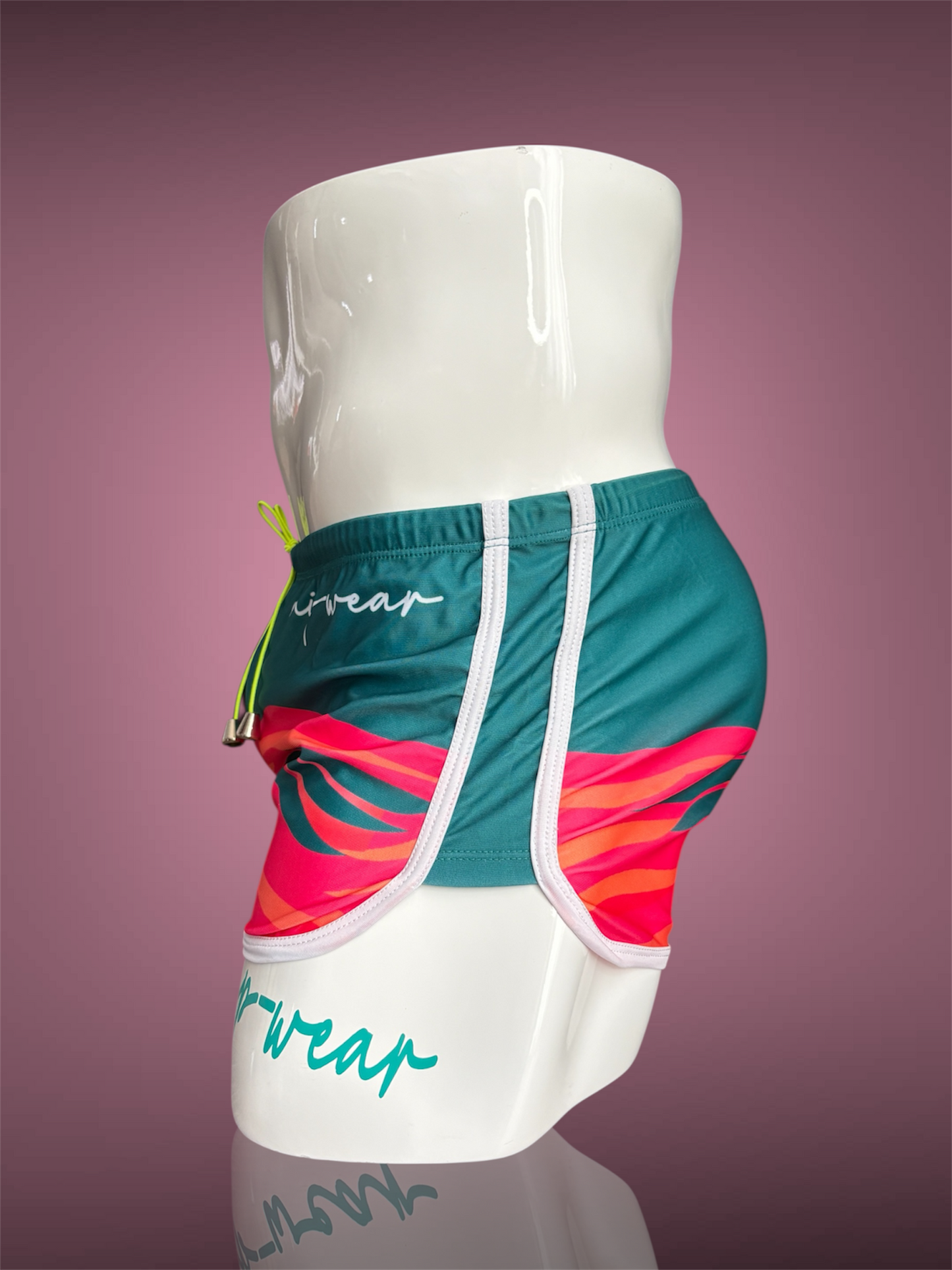 Flamingo Rivera Swimwear Shorts - Swimsuit Square Cut style - Men bathing suit
