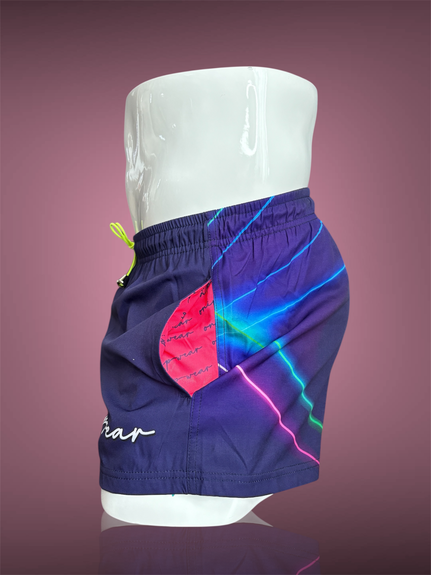 Midnight Glare Swimwear Shorts - Swimsuit 3” shorts - Men bathing suit