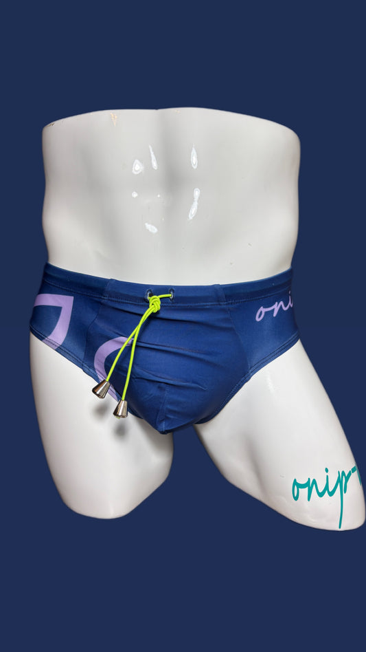 Classic Navy with lilac accent swimsuit by Onip-wear