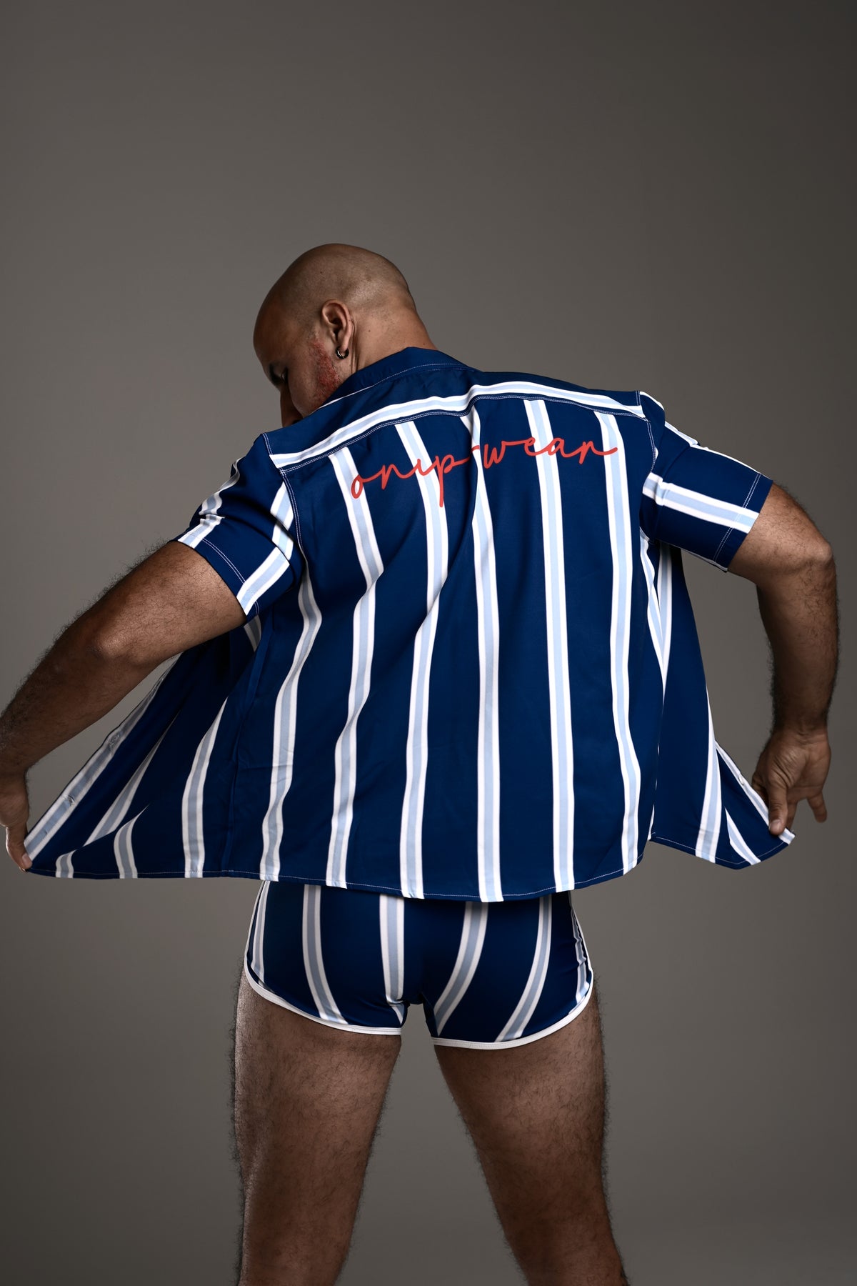 Blue District Stripped Shirt - Beach Shirt - Onip-Wear