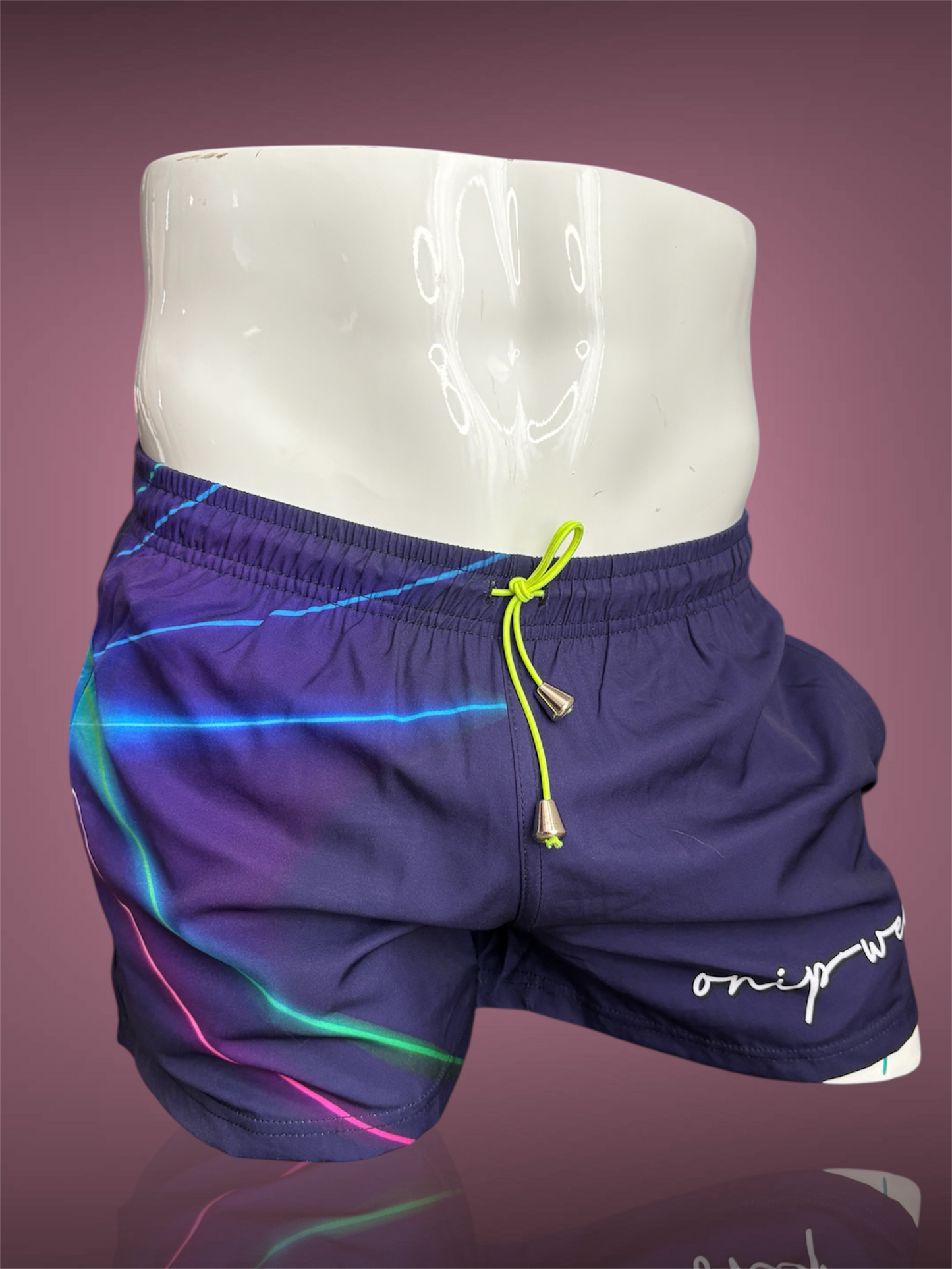 Midnight Glare Swimwear Shorts - Swimsuit 3” shorts - Men bathing suit