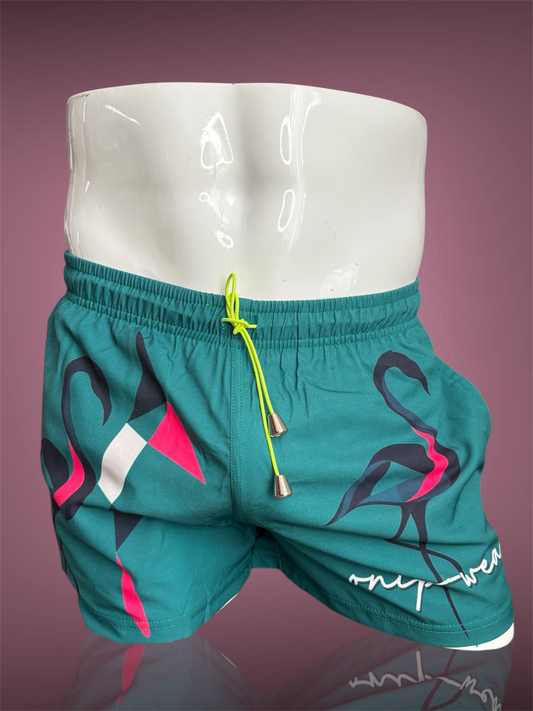 Flamingo Rivera Swimwear Shorts - 3 inch inseam - Men bathing suit
