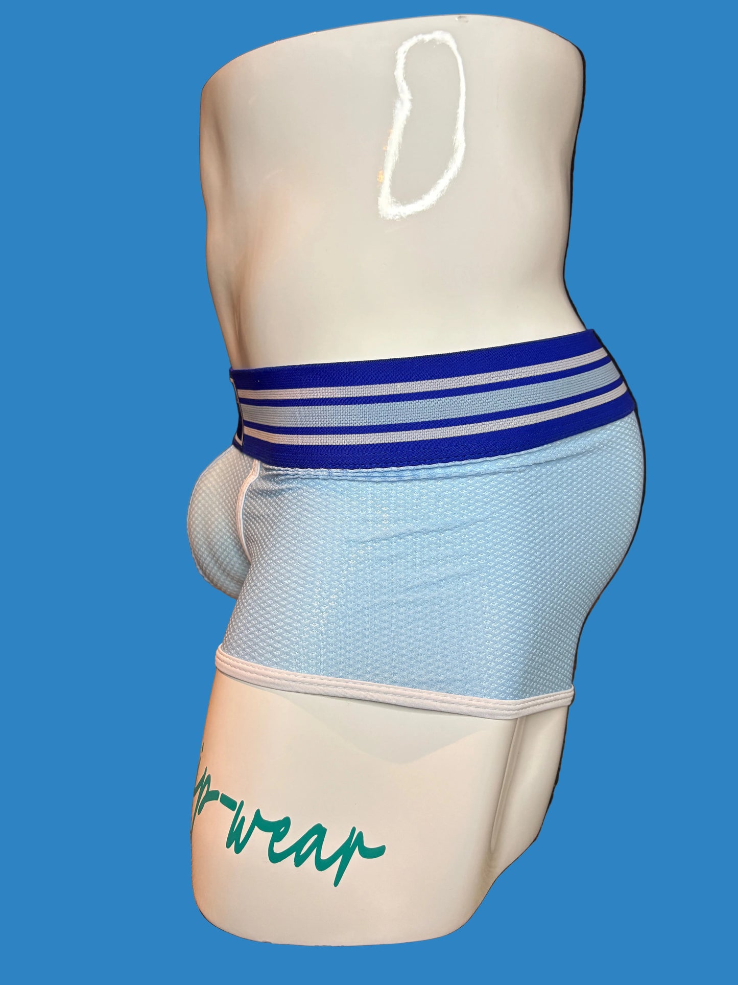 Baby Blue Boxer Brief - Be Proud.Be You. Boxer Brief Men Mesh pouch Underwear. Men Underwear