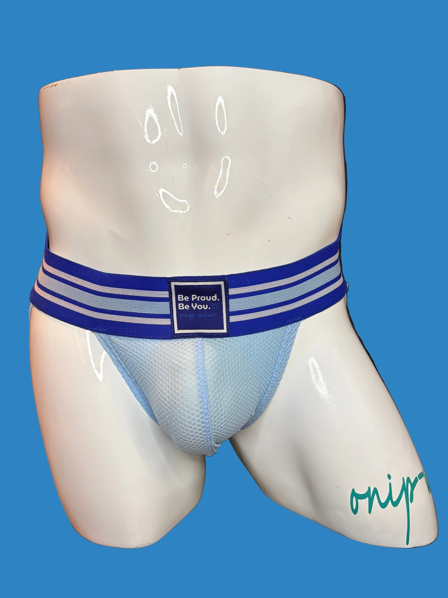 Baby Blue Jockstrap - Be Proud.Be You. Jockstrap Men Mesh pouch Underwear. Men Underwear