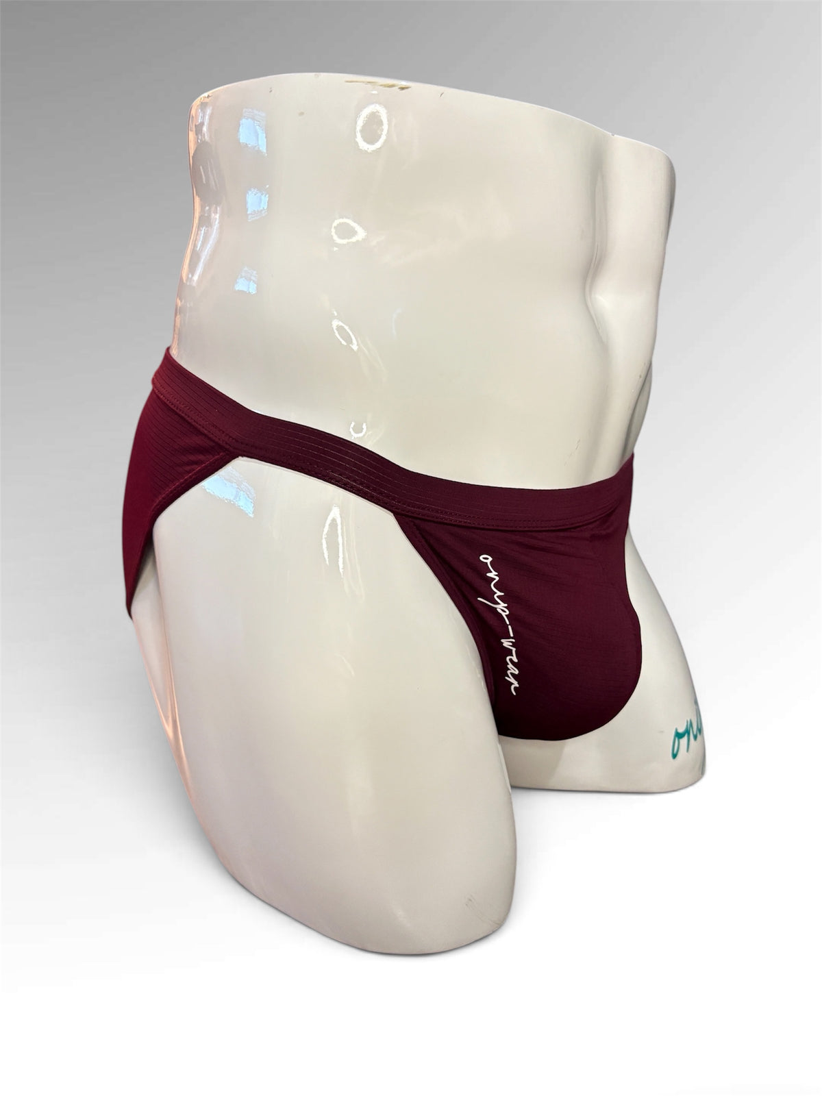 Burgundy Blue Bikini Briefs. Briefs Men Underwear. Men Underwear