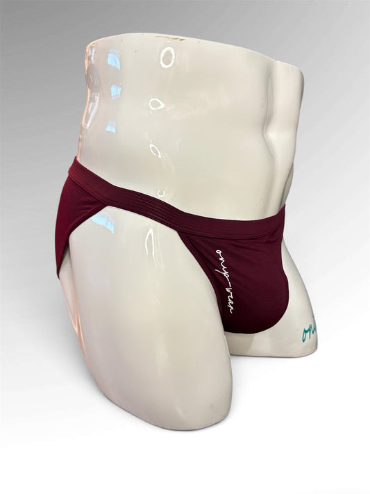Burgundy Blue Bikini Briefs. Briefs Men Underwear. Men Underwear