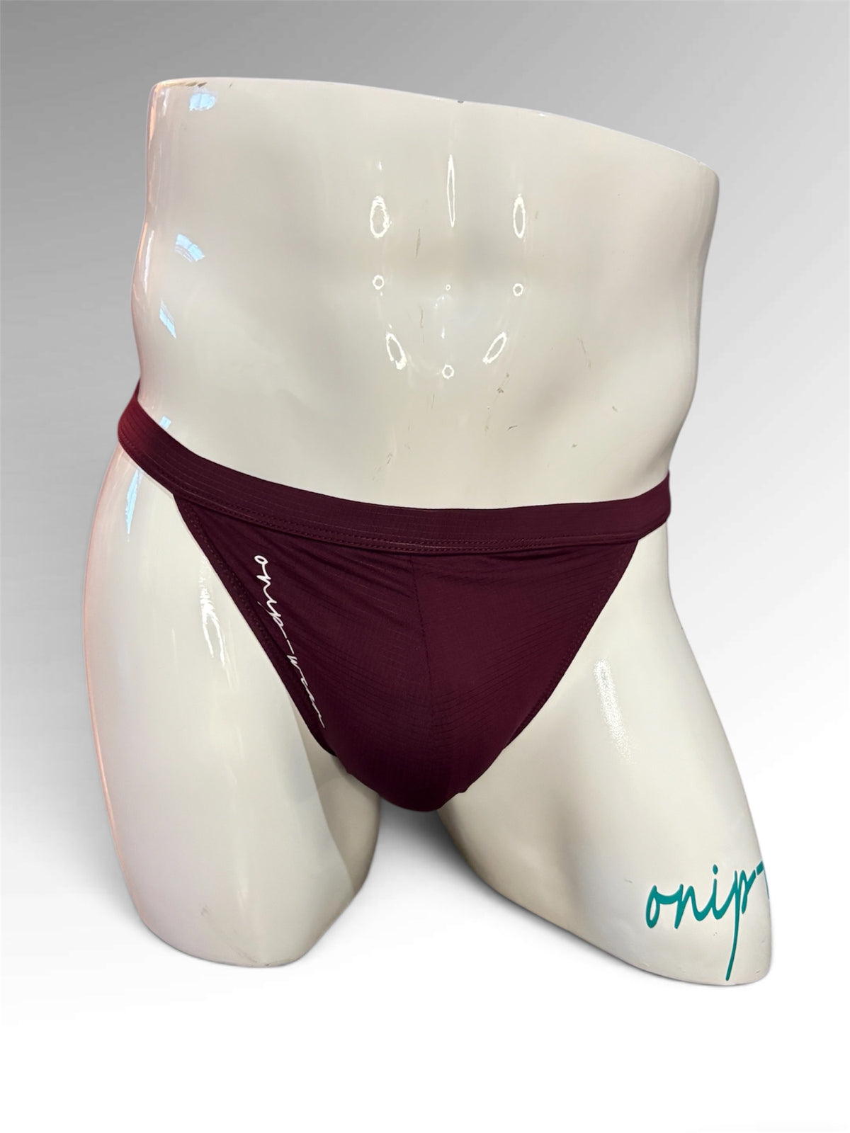 Burgundy Blue Bikini Briefs. Briefs Men Underwear. Men Underwear