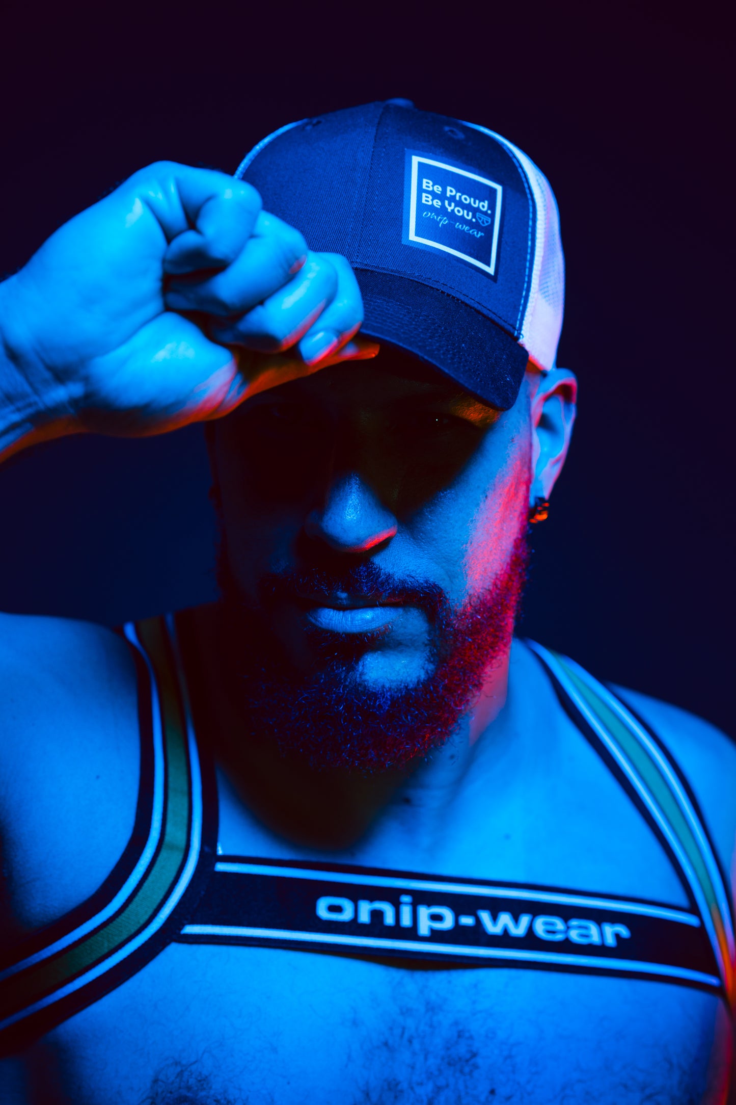 Black and White Mesh Cap - Be Proud Trucker Cap