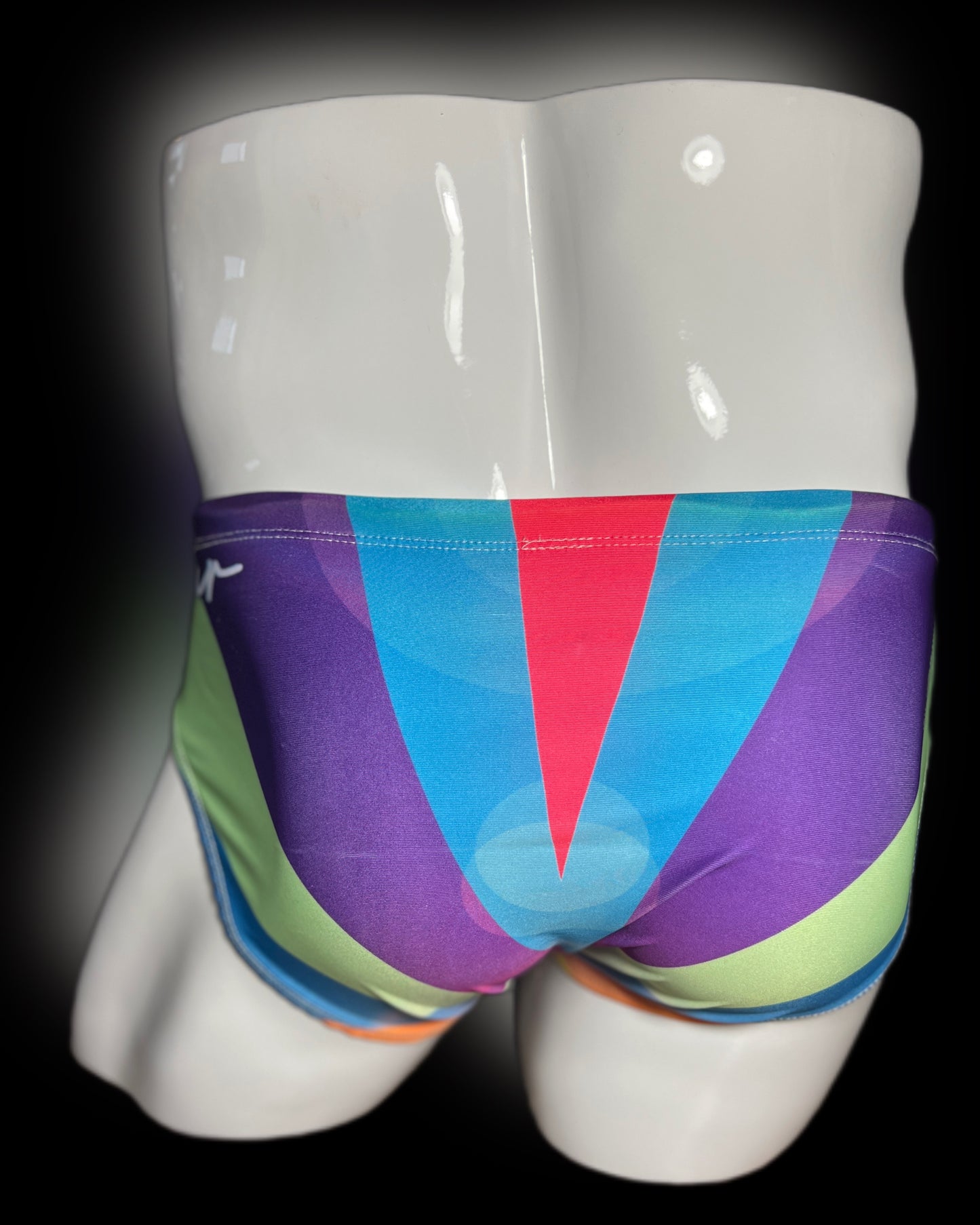 V Stripe Glare Blue Swimwear Briefs- Swimsuit Bikini Style - Men Bathing Suit | Onip-Wear